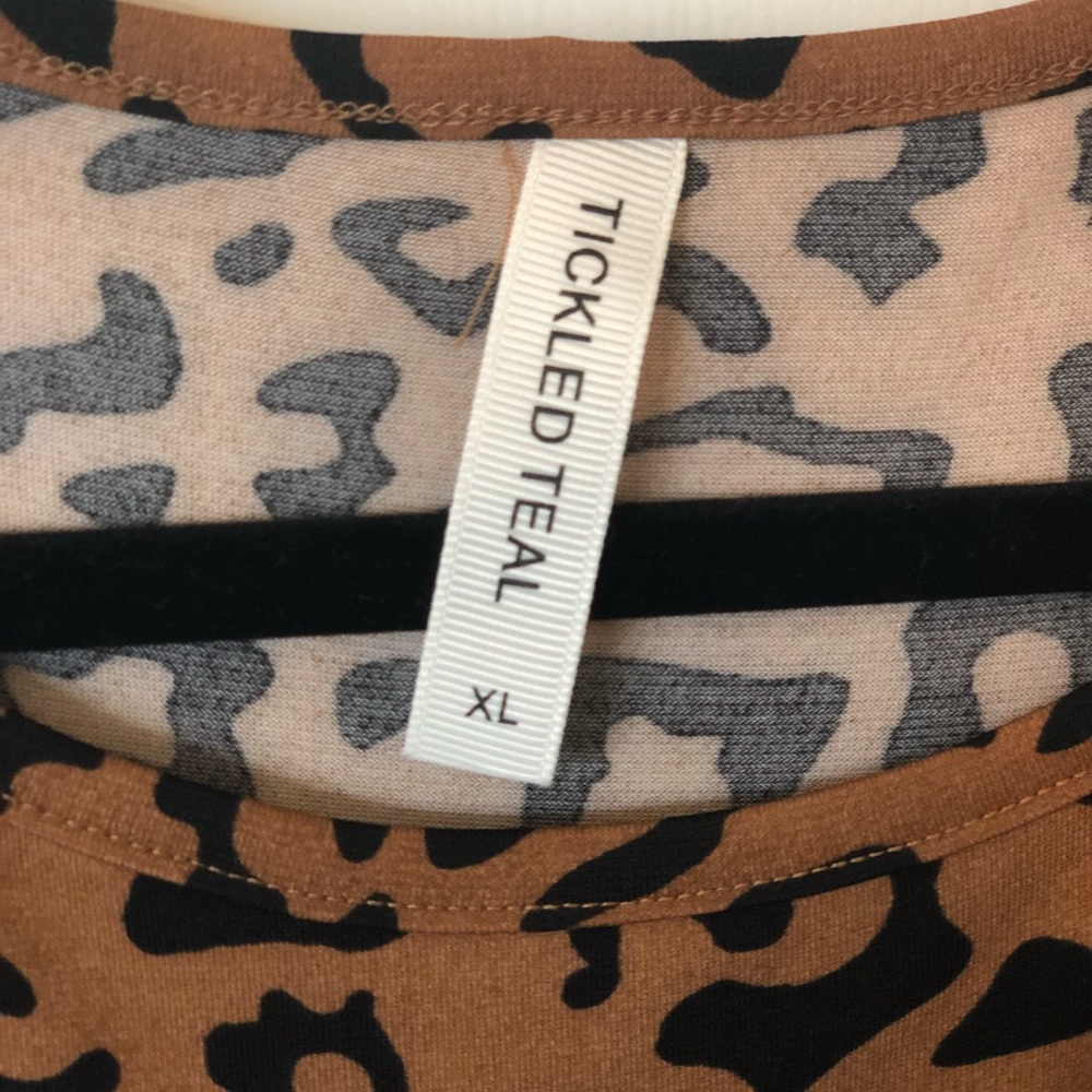 Cheetah print maxi dress.